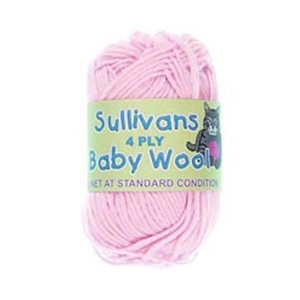 Sullivans 4ply Baby Yarn Pink 25g