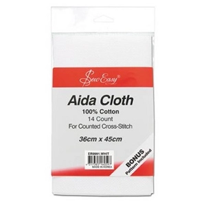 Sew Easy Aida Cloth White 36cm x 45cm