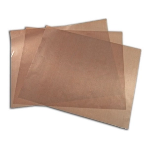 Three brown non-stick craft applique mats.