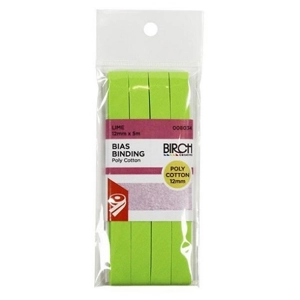 Birch Bias Binding Poly/Cotton 12mm Lime