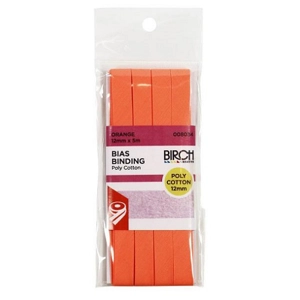 Birch Bias Binding Poly/Cotton 12mm Orange