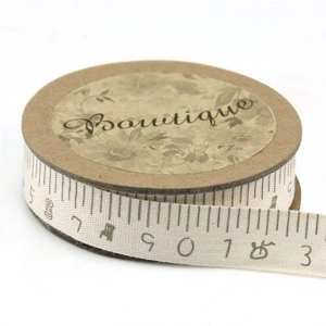 Bowtique Cotton Ribbon 15mm x 5m Handwriting Tape Measure