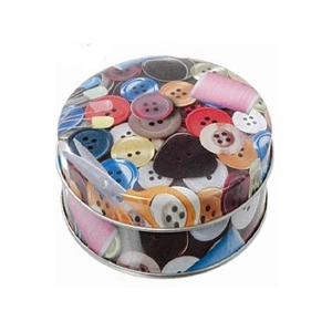 Craft Storage Tin Button Design