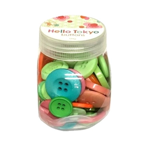 Hello Tokyo Button Jar
