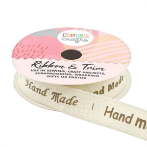 COLOURME Cotton Ribbon Handmade 15mm x 5m