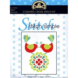 DMC Counted Cross Stitch Love Birds