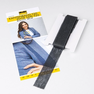 Vilene Edge Tape 20mm x 5m Charcoal
