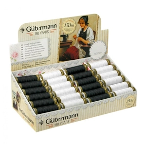 Gutermann Sew-all Polyester 150m White or Black