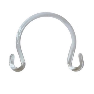 Clear plastic teapot shaped bag handle.