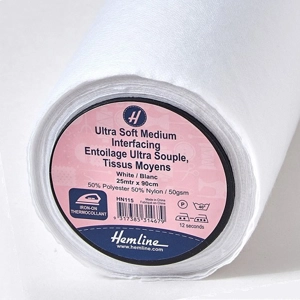 Hemline Ultra Soft Medium Iron-On Interfacing 90cm wide