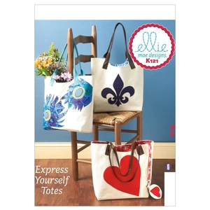 Kwik Sew K121 Tote Bag and Purse with Applique