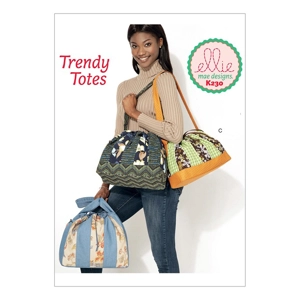 Kwik Sew K230 Striped Drawstring Bag