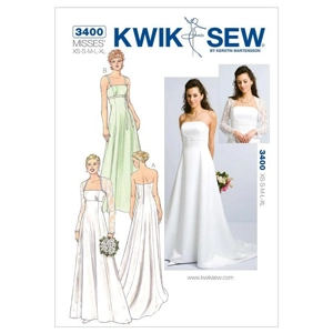 Kwik Sew K3400 Misses Gowns and Bolero