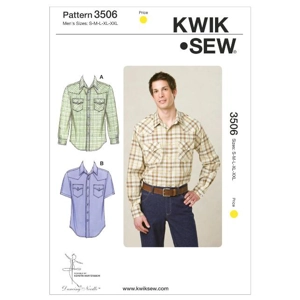 Kwik Sew K3506 Mens Western Shirts