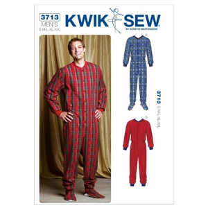 Kwik Sew K3713 Mens One Piece Pyjamas