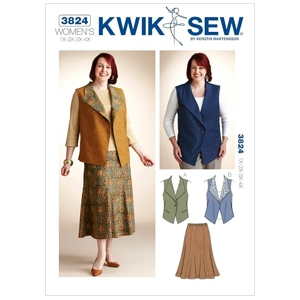 Kwik Sew K3824 Womens Vest and Skirt