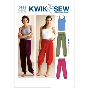 Kwik Sew K3835 Misses Racer Style Back Top and Pants