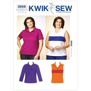 Womens tops sewing pattern cover.