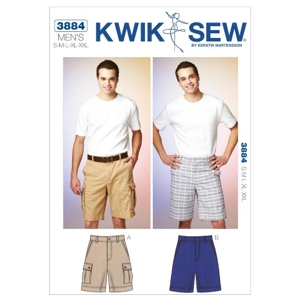 Kwik Sew K3884 Mens Flat Front Shorts