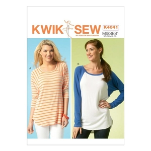 Kwik Sew K4041 Misses Batwing Raglan Sleeve Tops