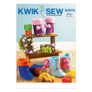 Kwik Sew K4079 Toddlers Bootie Slippers