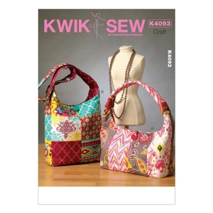 Kwik Sew K4093 Patchwork Shoulder Bags