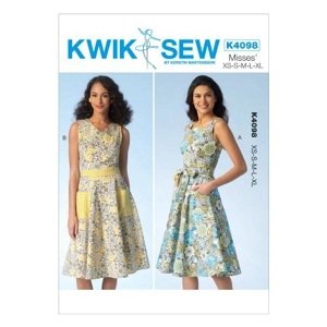 Kwik Sew K4098 Misses A Line Dresses and Belt