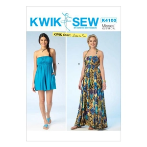 Kwik Sew K4100 Misses Romper Dress Detachable Straps