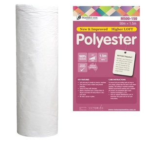 Matilda's own Polyester Batting 150cm wide x 50cm