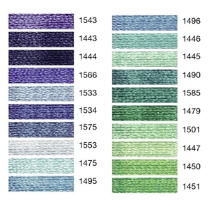 Madeira Decora 4 Strand Rayon Hand Embroidery Floss Chart A