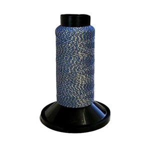 Metallic Woolly Nylon Thread 250m Blue Gold