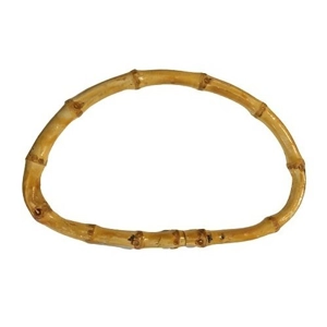 Bamboo Bag Handle Natural Oval x 1