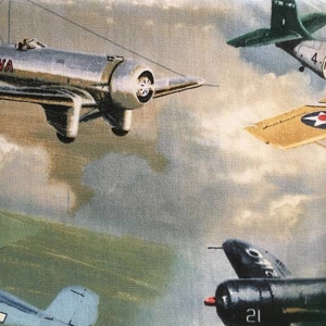 Nostalgic Planes Fabric 110cm x 50cm