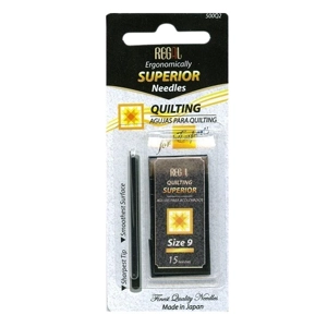 Regal Superior Quilting Hand Needles Size 9