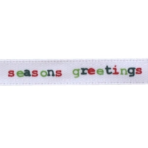 Sullivans Christmas Ribbon 6mm Seasons Greetings