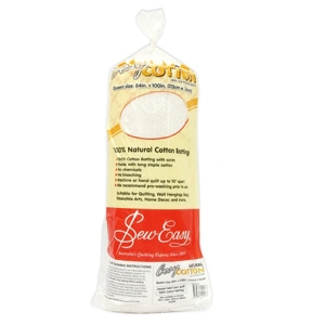Sew Easy Cosy Cotton Batting Queen Size 213cm x 254cm