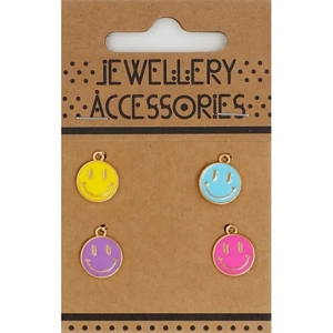 Smiley Face Charms 4 Pack