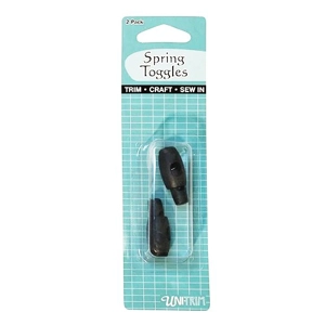 Uni-Trim Spring Toggles 2pk Black