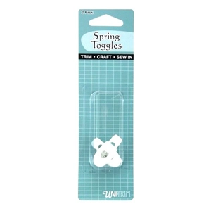 Uni-Trim Spring Toggles 2pk White