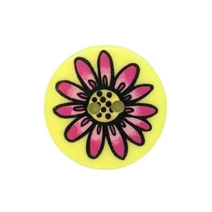 Beutron Button Yellow Daisy 25mm