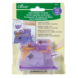 Clover Desk Needle Threader Purple