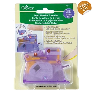 Clover Desk Needle Threader Purple