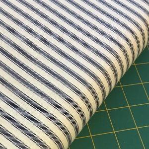 Ticking Navy Stripe 50cm x 114cm