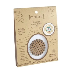 Make It Timber Cross Stitch Kit Flower