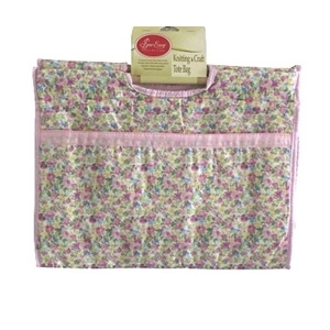 Sew Easy Knitting and Craft Bag Pink Floral