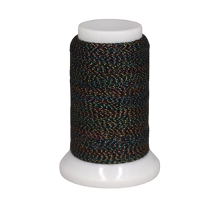 Designer Threads Metallic Woolly Nylon Black Variegated