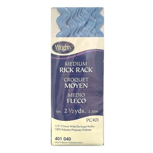 Wrights Rick Rack Medium 1/2 inch Assorted