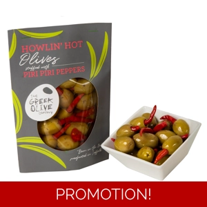 Howling Hot Chili Olives