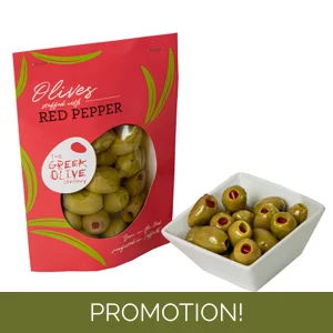Red Pepper Stuffed Olives