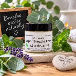 Breathe Easy Vapor Rub. 15+ years to adults